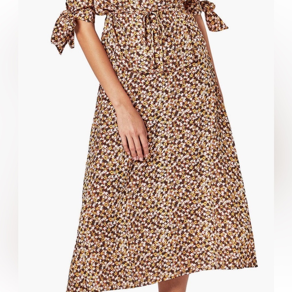 Anthropologie Charlie Holiday Mimi floral midi skirt: size small